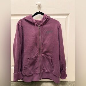 Harley-Davidson Purple Zip-Up Hoodie with Eagle Graphic